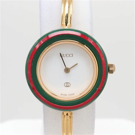 gucci bezel watch 1100 price|gucci watch interchangeable rings.